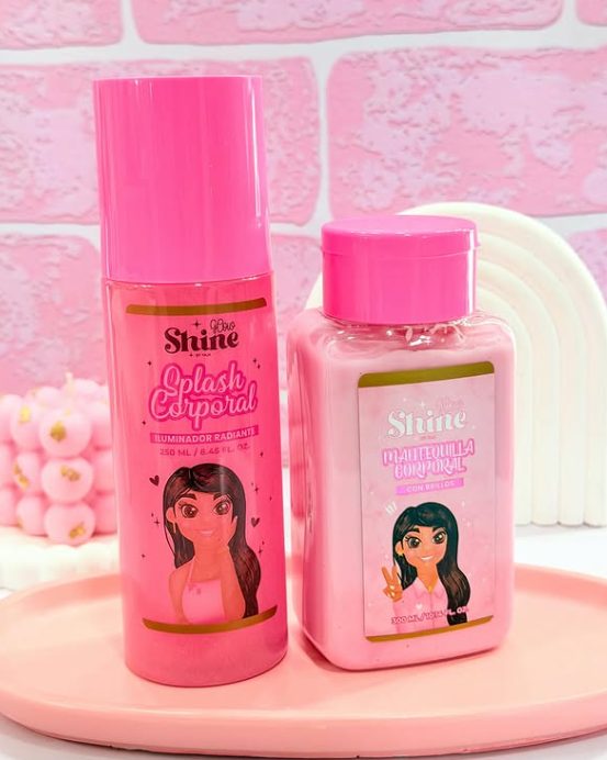 Combo Rosado: splash corporal rosado y mantequilla corporal rosada
