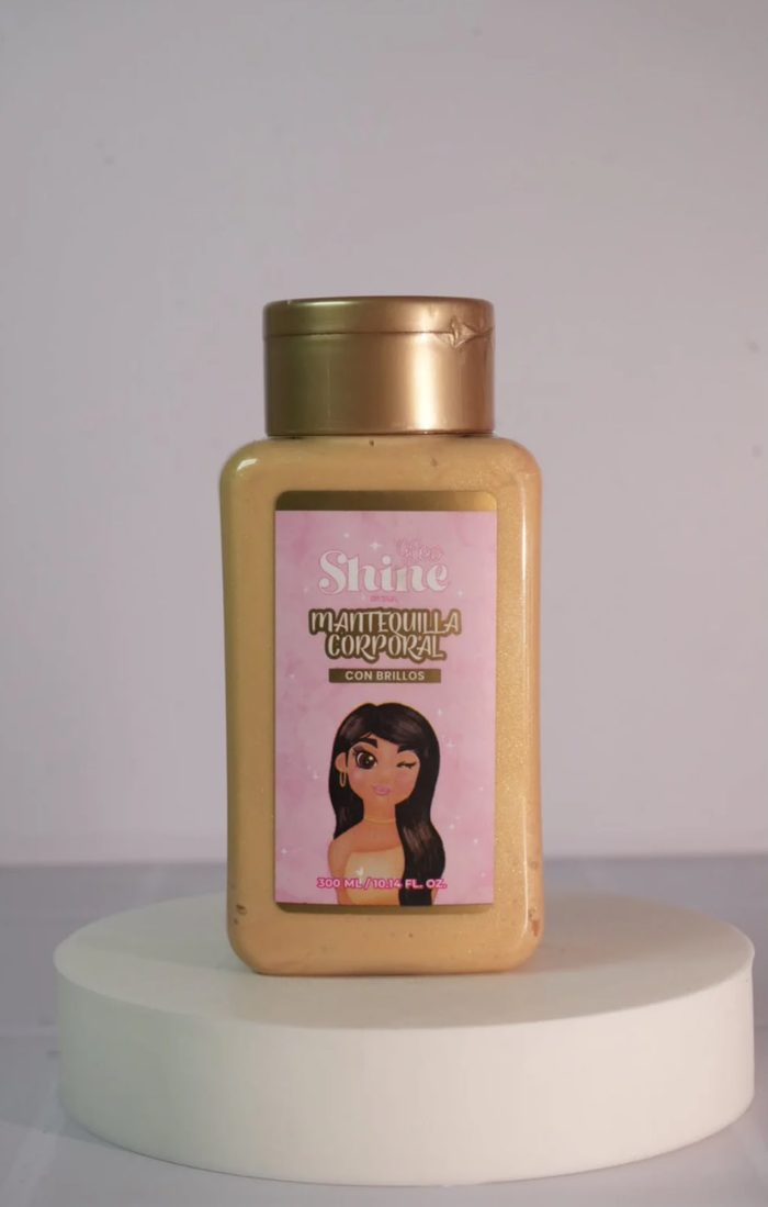 Mantequilla Corporal Dorada GlowShine de 300 ml